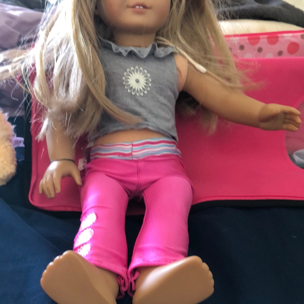 american girl yoga set